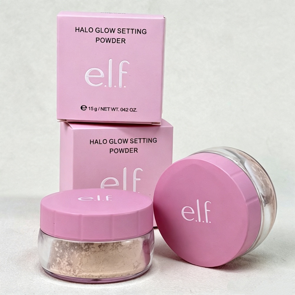 Huda Beauty Makeup Set - أحمر خدود سائل ELF Halo Glow،