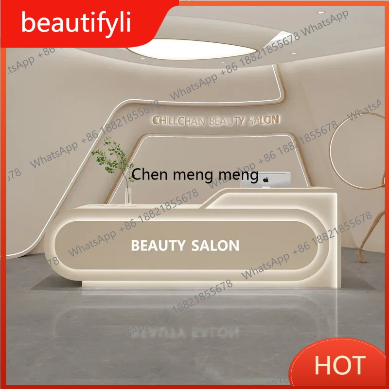 Beauty Makeup Institute - طاولة مكياج منزلية D80، كاونتر استقبال