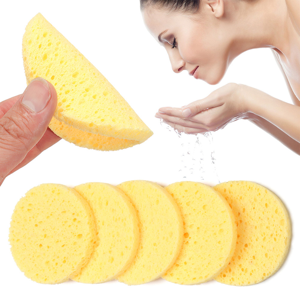 Cosmetic Sponge - 10 قطعة 6-9 سنتيمتر الوجه الأصفر