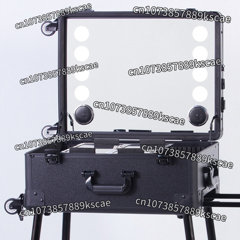Beauty Makeup Trolley - حقيبة مستحضرات تجميل احترافية بعجلات، مخصصة