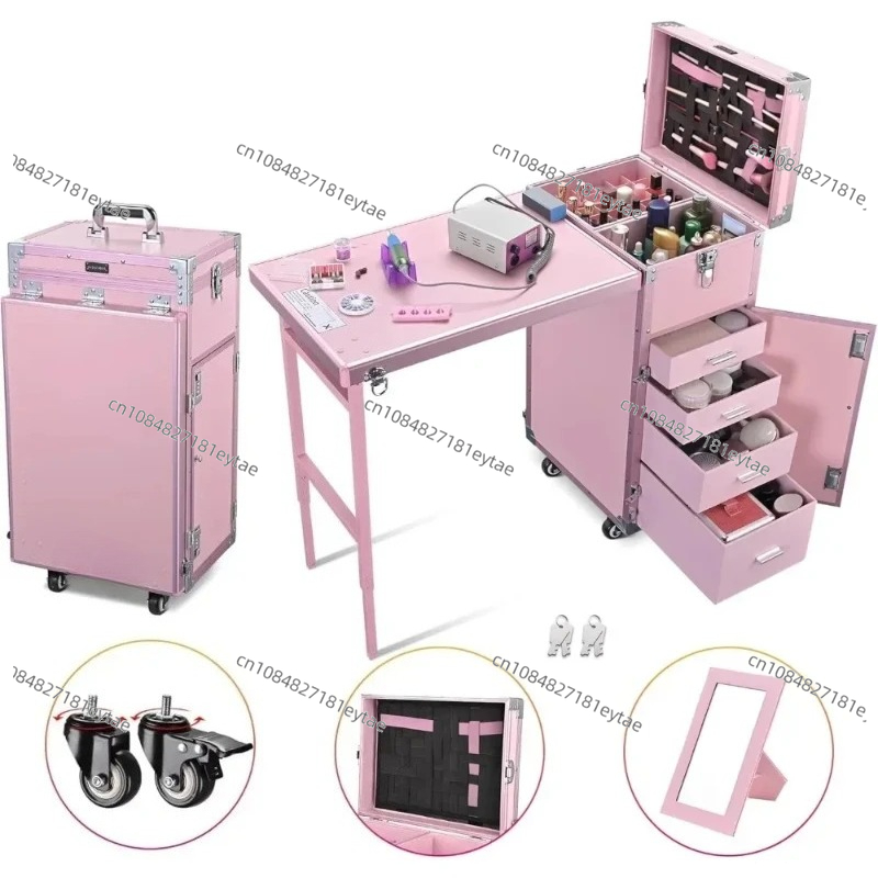 طاولة مانيكير قابلة للطي لطاول - مراجعة Beauty Makeup Trolley وسعره