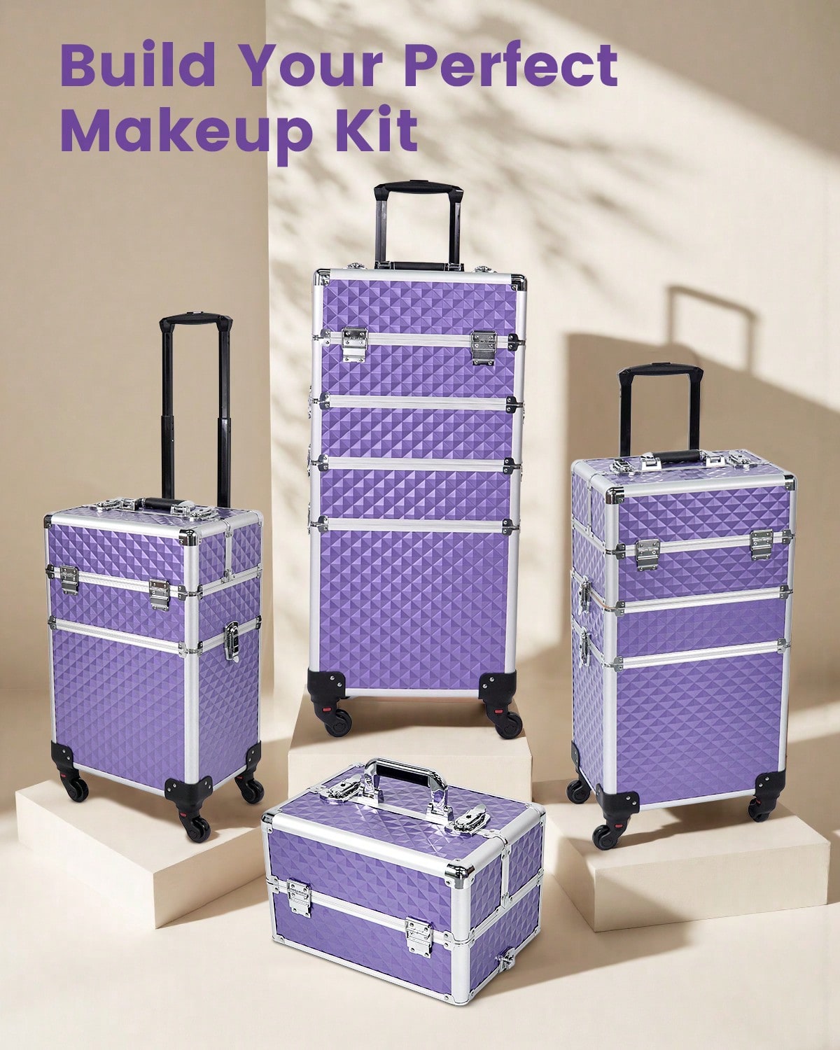 حقيبة مكياج متحركة 4 في 1 مع ع - مراجعة Beauty Makeup Trolley وسعره