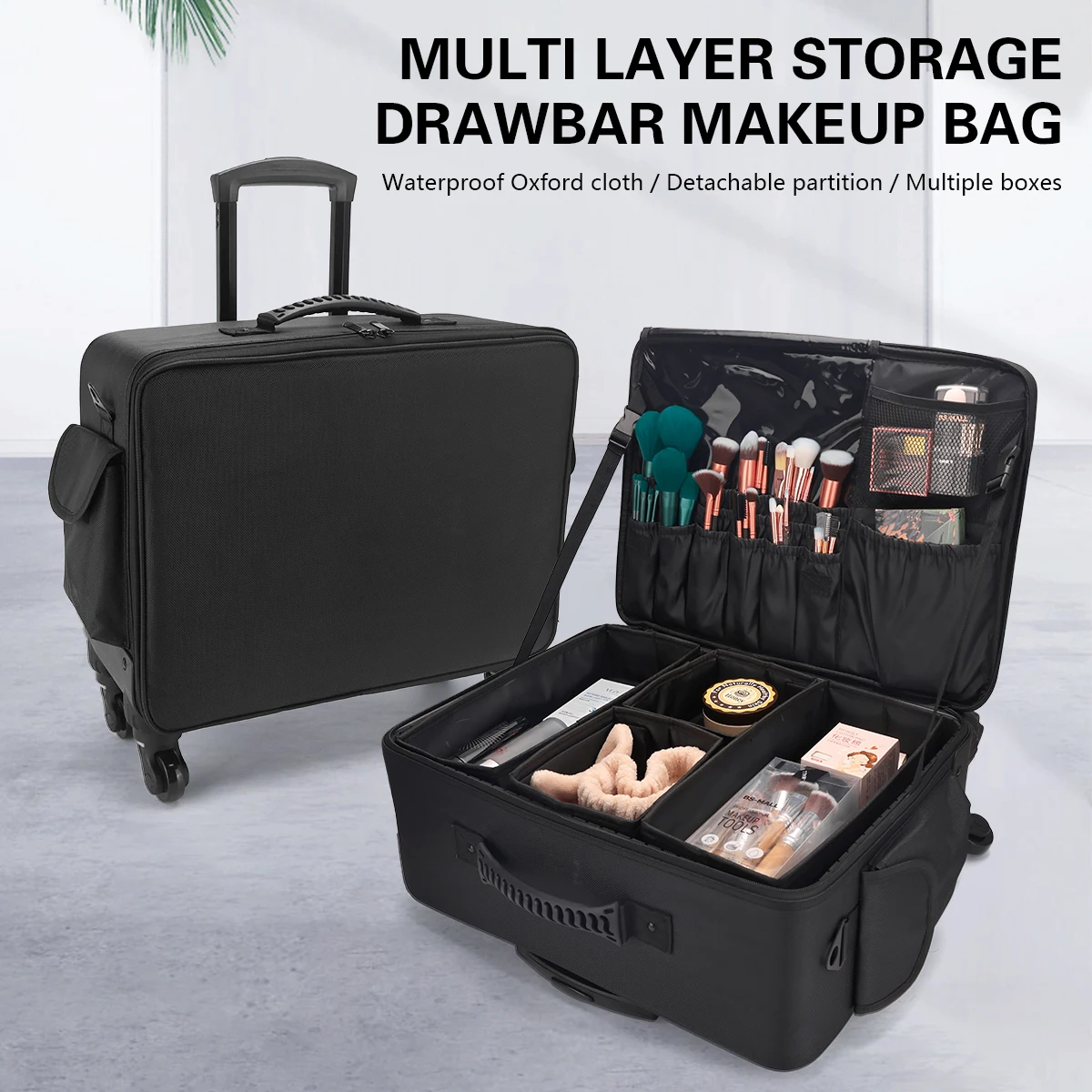 حقيبة ترولي احترافية للحلاقين، - مراجعة Beauty Makeup Trolley وسعره