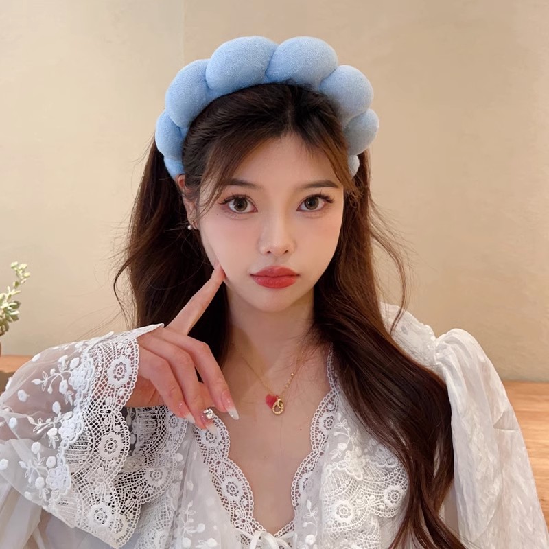 ريترو منتفخ رباط شعر الإسفنج ع - مراجعة Beauty Makeup Women وسعره