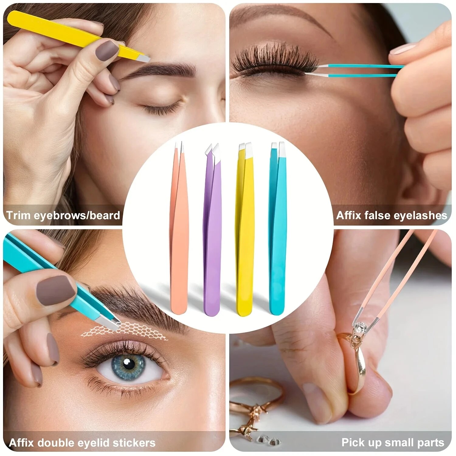 ملقط حواجب ملون لإزالة الشعر ا - مراجعة Beauty - Makeup - Eyes وسعره
