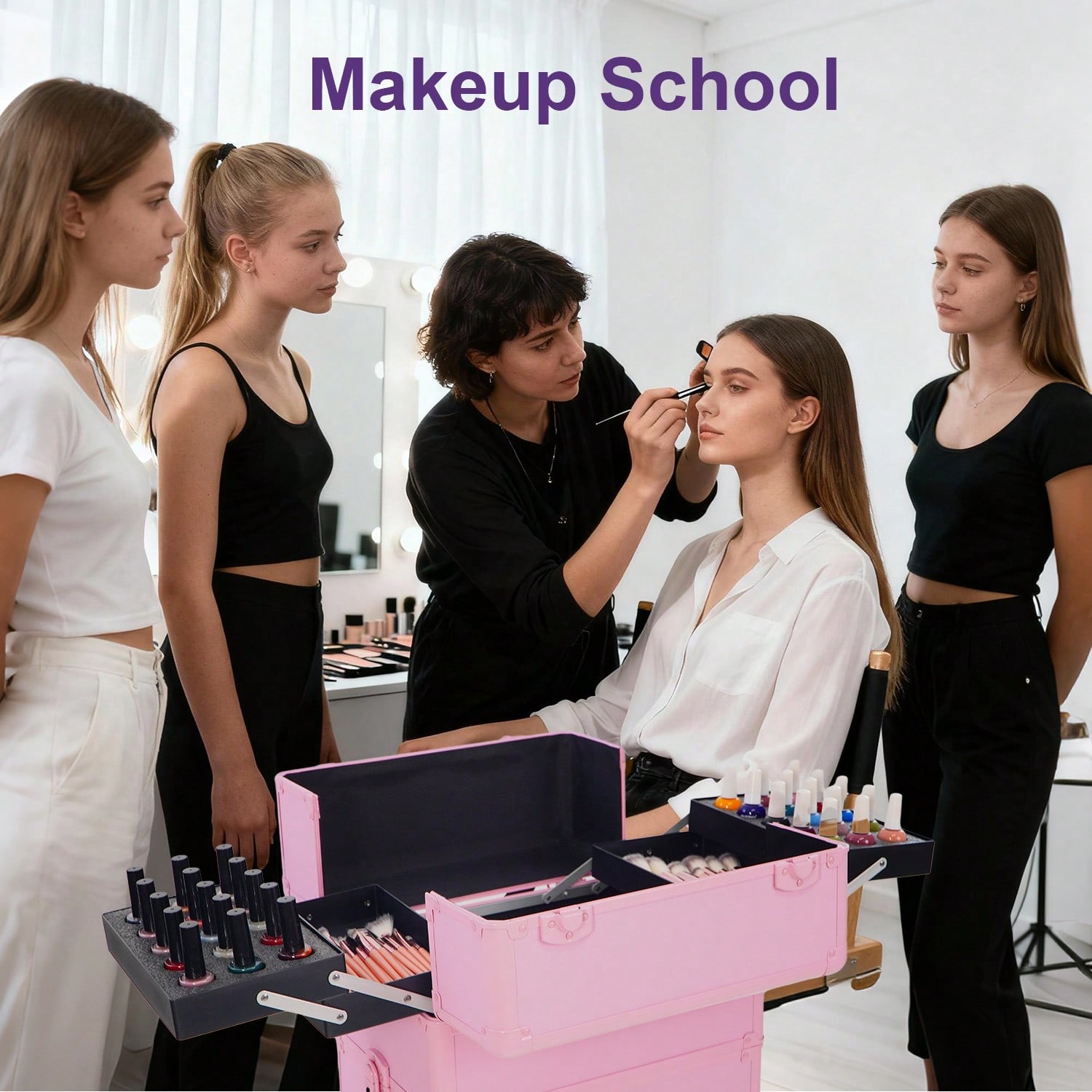 حقيبة مكياج متحركة 4 في 1 على  - مراجعة Beauty Makeup Trolley وسعره