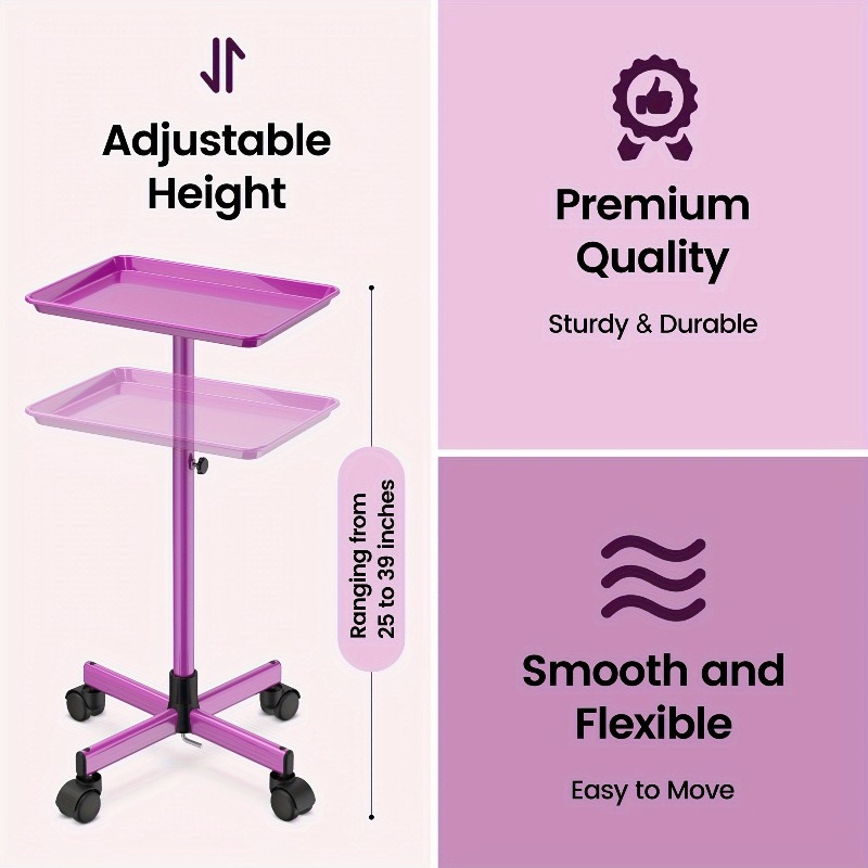 عربة دوارة من الألومنيوم مع عج - مراجعة Beauty Makeup Trolley وسعره