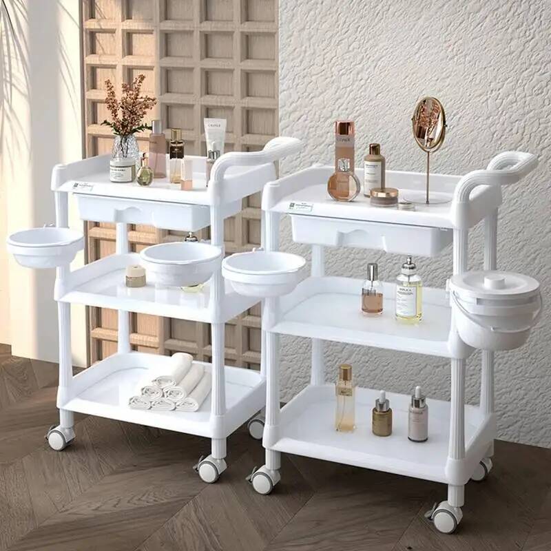 عربة صالون متنقلة لتخزين أدوات - مراجعة Beauty Makeup Trolley وسعره
