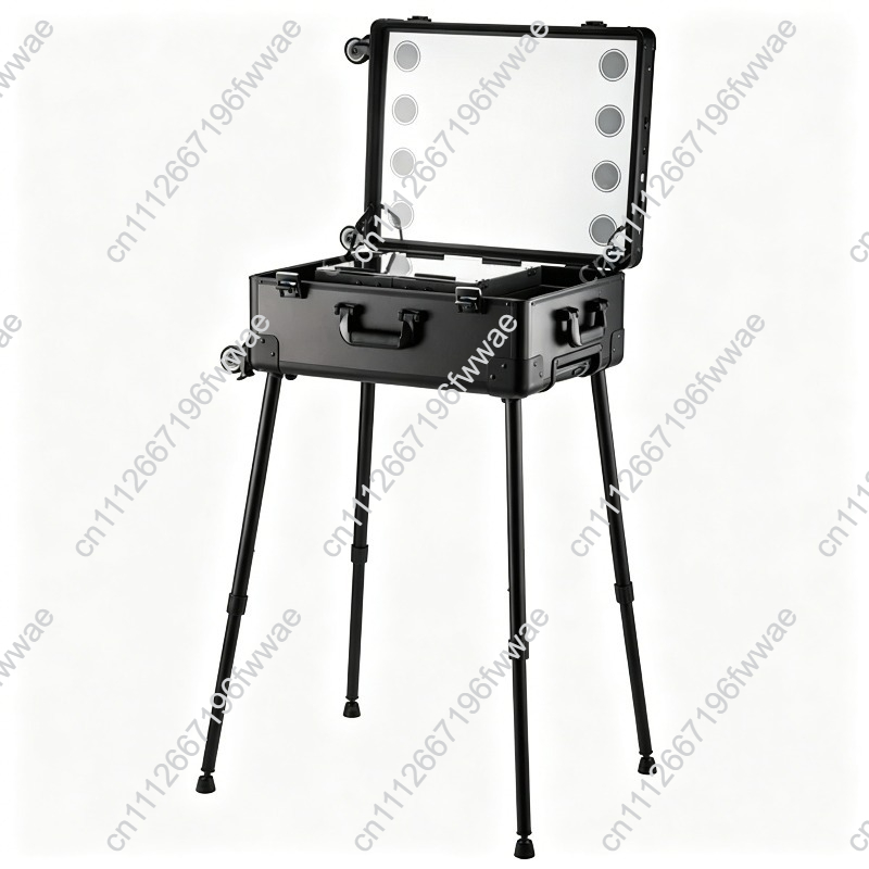 صندوق مكياج مع إضاءة وعربة، صن - مراجعة Beauty Makeup Trolley وسعره