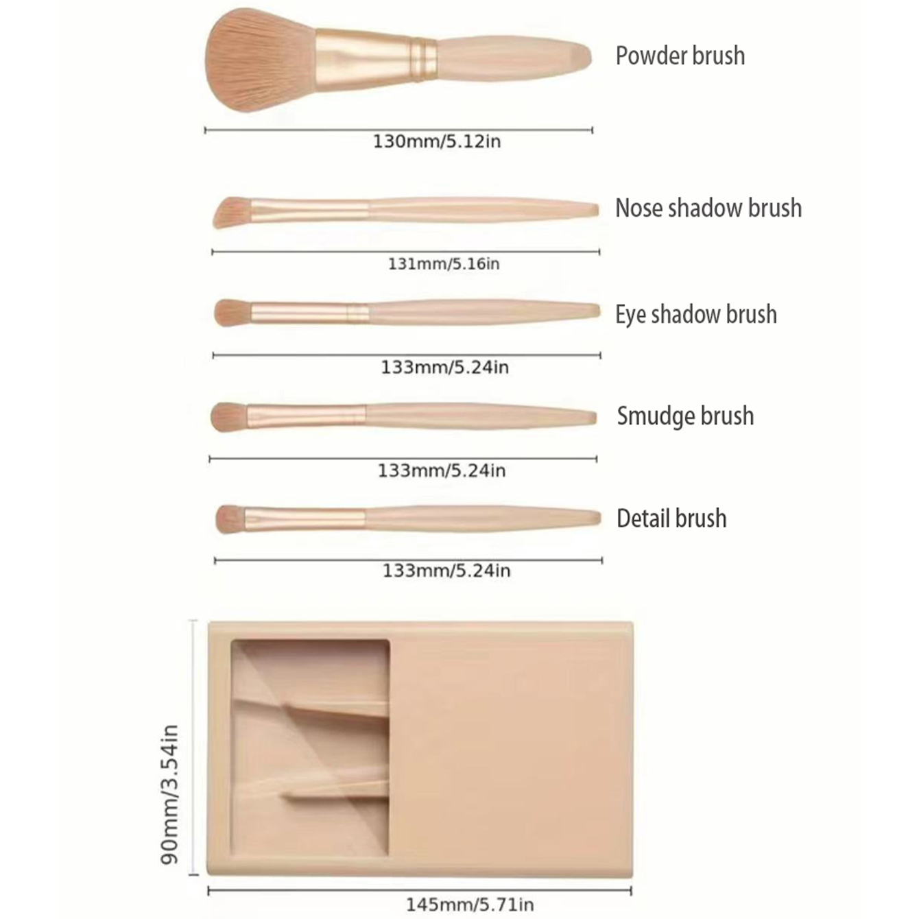 مجموعة فرش مستحضرات التجميل مك - مراجعة Beauty Makeup Kit Box وسعره