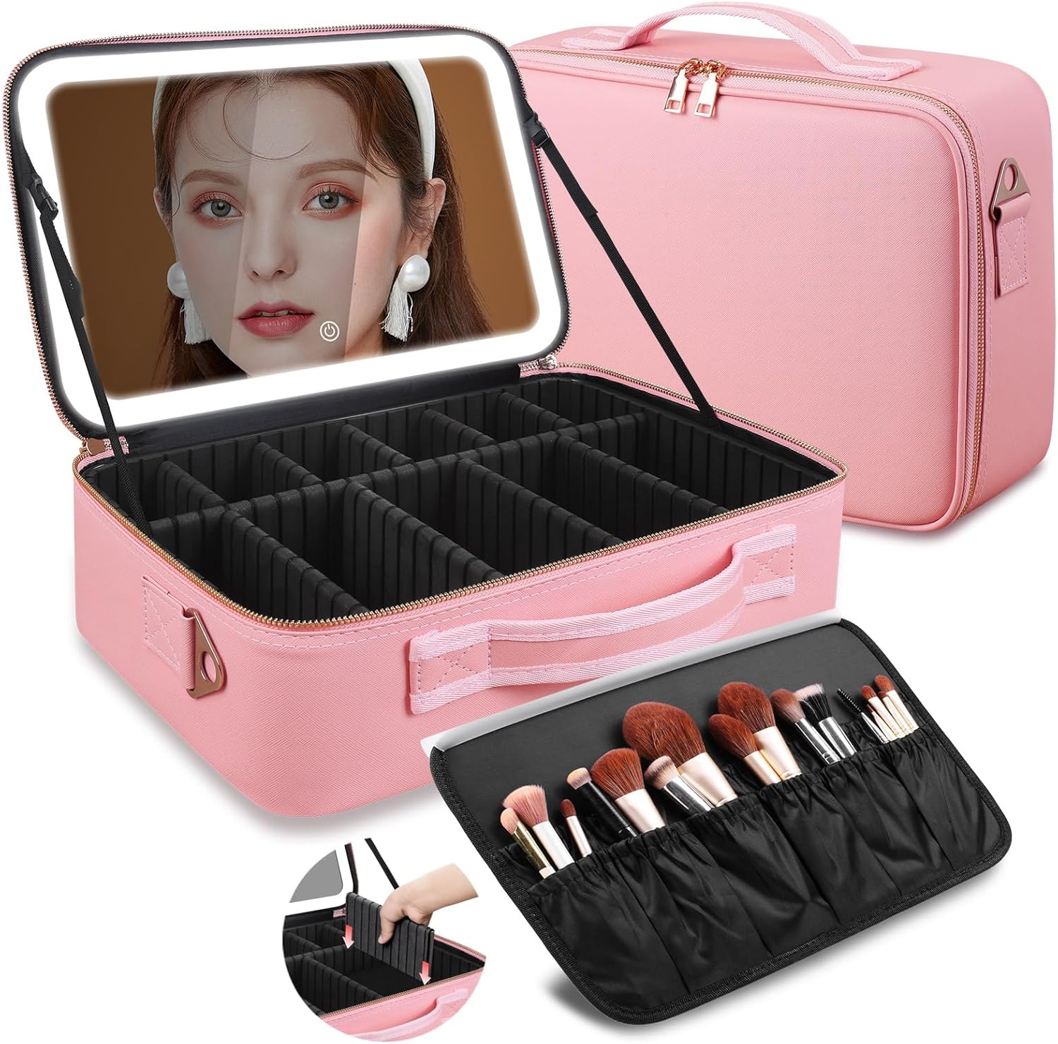 حقيبة مكياج كبيرة السعة 15''×1 - مراجعة Beauty Bag Makeup وسعره