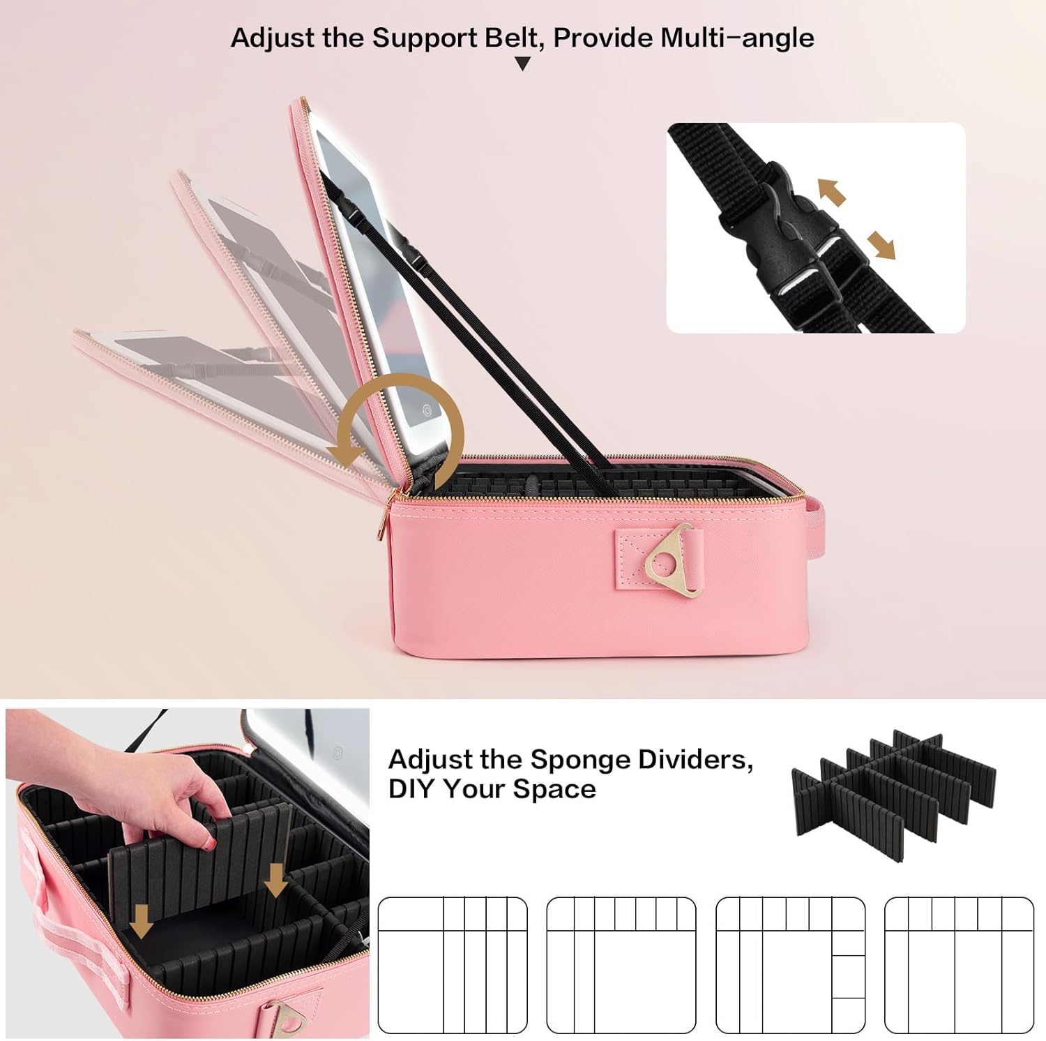 حقيبة مكياج كبيرة السعة 15''×1 - مراجعة Beauty Bag Makeup وسعره